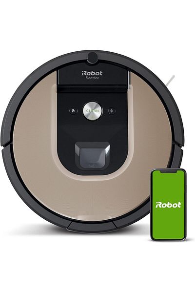 iRobot Roomba 966 Robotic Automatic Vacuum Cleaner, Black/Gold