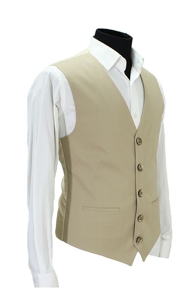 MENTOR REGALO Ανδρικό γιλέκο V λαιμόκοψη Ecru Wool 50660