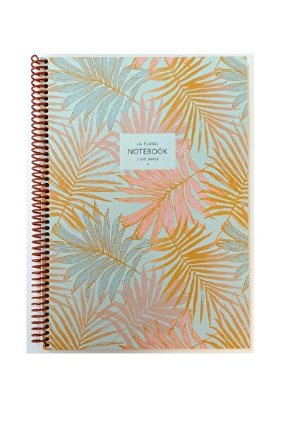 KESKİN COLOR A4 La Plume Leaves Notebook A4 80 YpCardboard Cover