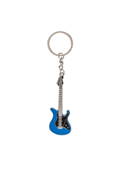 Out Of The Blue Metal Gitar Anahtarlık Mavi - Guıtar Keychaın Blue