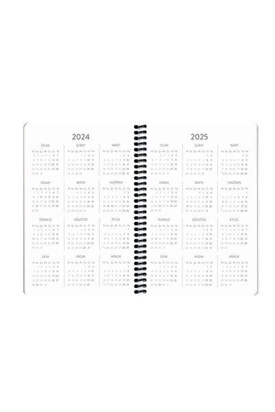 KESKİN COLOR Feeling Things 2024 Weekly Agenda with Sticker 13cmx19,5cm