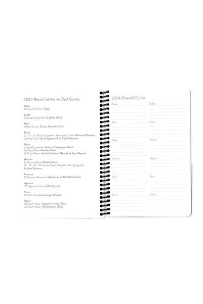 KESKİN COLOR Feeling Things 2024 Weekly Agenda with Sticker 13cmx19,5cm