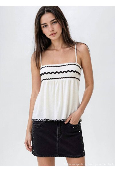 Mango Teen Zımbalı mini etek