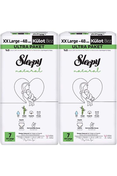 Sleepy Panty Diaper Natural Size:7 (20-30kg) Xx Large 96 Pieces Economic Ultra Pk