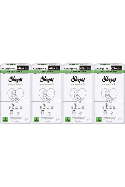 Sleepy Panty Diaper Natural Size:7 (20-30kg) Xx Large 192 Pieces Advantage Ultra Pk