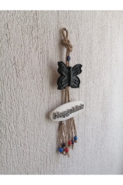 Grimsi Black Butterfly Decorative Welcome Door Wall Ornament