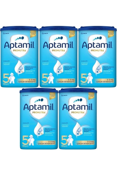 Aptamil Nutrıcıa Aptamil Pronutra 800GR Devam Sütü No:5 (2-3 Yaş) (5 Li Set)