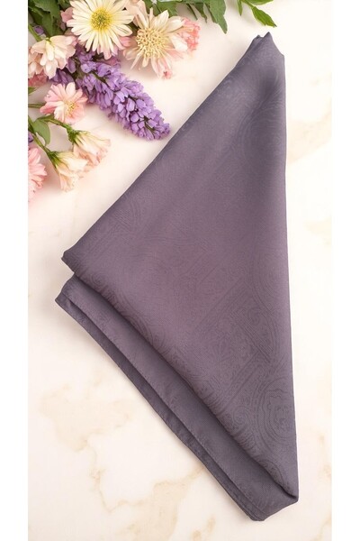 Lavena scarfs Etnik Monogram Safir Şal - Lila