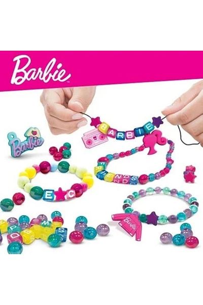 Sunman Barbie Necklace Bracelet Making Jewelry Bag Hobby Set Age 3