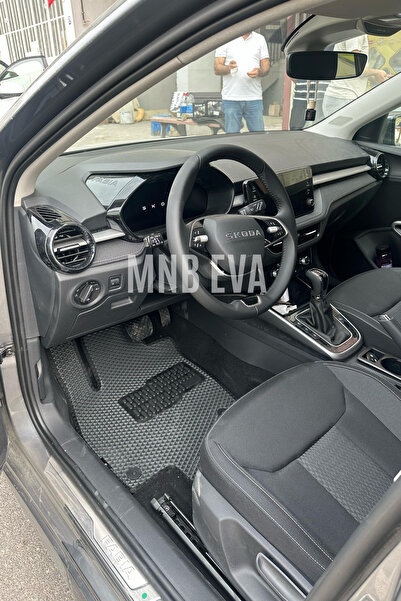 MNB EVA Skoda Fabia 2022-2025 MK4 Eva Oto Paspas ve Bagaj Havuzu Seti Logolu