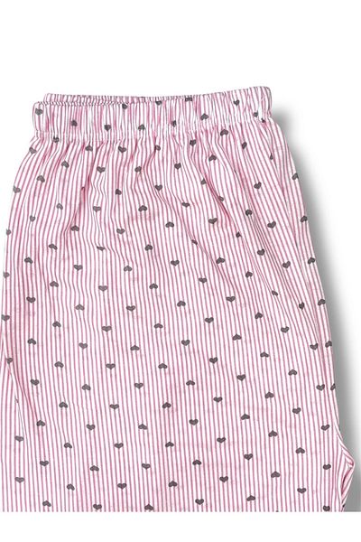 Erdenay Tekstil Patterned Combed Cotton Women's Pajama Bottoms