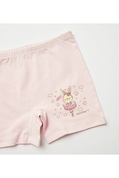 natuline GIRL SWEET RABBIT LYCRA 2-PACK BOXER 5501-2