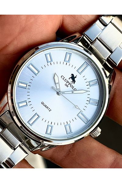 Clup Polo New Season Steel Cord Sports Men's Wrist Watch Gift
