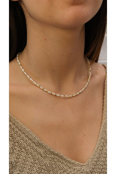 Jerie Gold Topçuk Mini Boru Detay Kolye