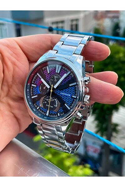 Choppers GECE GÜRÜŞ AYDINLATMALI SPOR ERKEK ÇELİK KOL SAATİ+BİLEKLİK