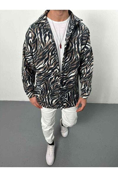 COCOPELLI Γκρι πουκάμισο Fleece