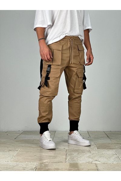 COCOPELLI Μιλιταρικό παντελόνι με λεπτομέρεια Taba Pocket