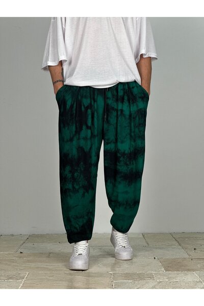COCOPELLI Green Batik Pleated Half Shalwar