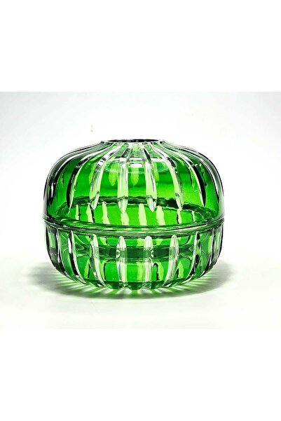 Kristal Market Handmade Crystal Vertical Patterned Decorative Presentation Holder Covered Napkin Holder