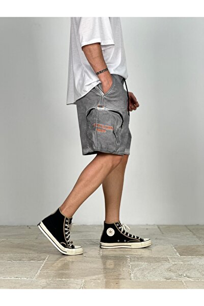 COCOPELLI Premium Quality Gray Gabardine Shorts