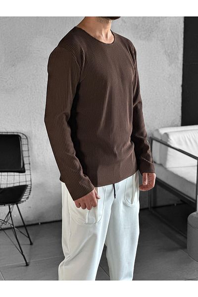 COCOPELLI Καφέ ιδρώτας από ύφασμα κοτσίδας