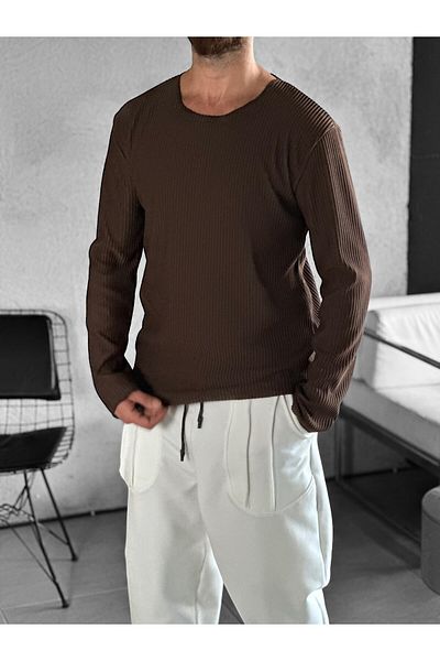 COCOPELLI Καφέ ιδρώτας από ύφασμα κοτσίδας