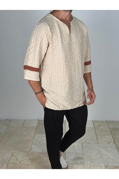 COCOPELLI Μπλουζάκι Fakir Sleeve Beige