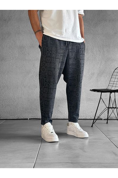 COCOPELLI Pantaloni baghetă tăiați cu laser cu model Lahit