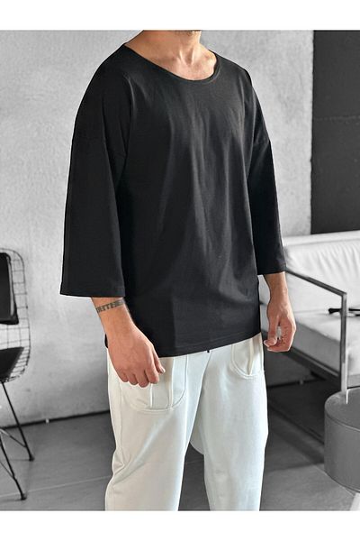 COCOPELLI Μπλουζάκι Bohemian με μαύρο μανίκι Fakir