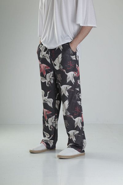 COCOPELLI Bird Patterned Baggy Trousers