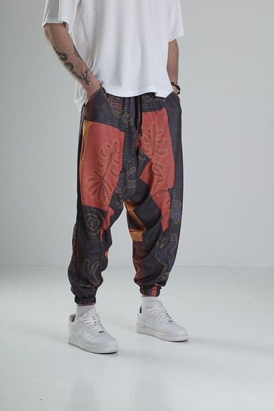 COCOPELLI Orange Ethnic Patterned Sports Baggy