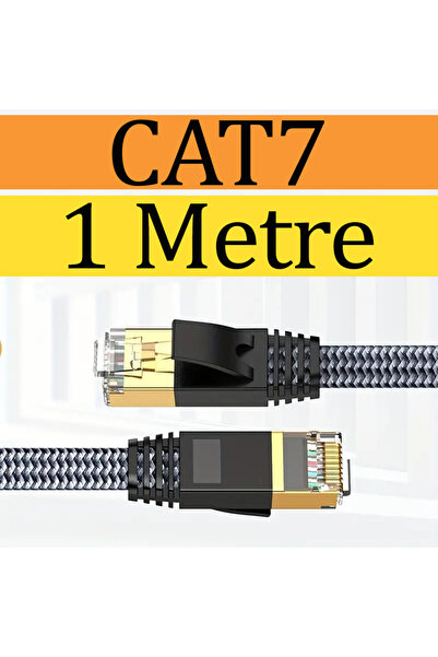 TıkHızında 1 Metre Cat7 Patch Kablo Cat 7 Stp Ethernet Kablosu
