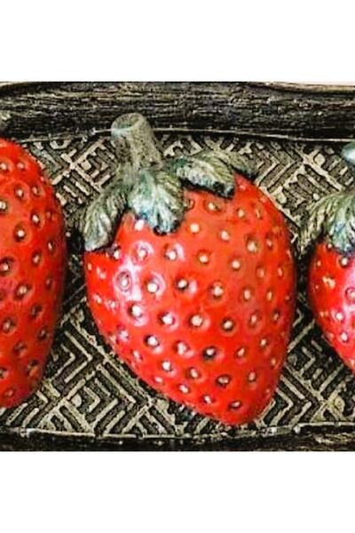 morlalem m 3 Boyutlu 8,1cm Çilek Silikon Kalıp K-829, Polyester Taş Tozu Alçı...