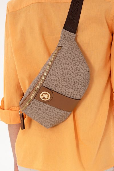 U.S. Polo Assn. Women's Dark Beige Waist Bag 50293693-Vr088