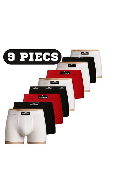 style iconic Men’s Boxer Shorts – 95% Cotton, 5% Elastane | 9-piece Promo Pack | Sizes M To 2xl