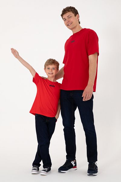 U.S. Polo Assn. Boy's Red Oversize Crew Neck T-Shirt 50298982-Vr030