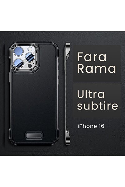 Flippy Θήκη για iPhone 16, Flippy, Μοντέρνος Σχεδιασμός χωρίς Περιθώρια, Δέρμα PU, Λεπτή, Μαύρη