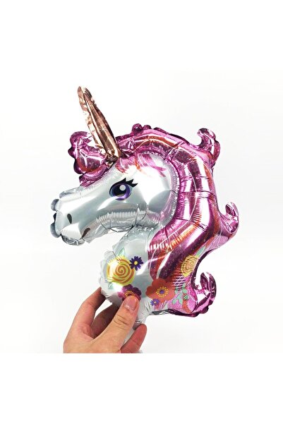 Flippy Μεταλλικό Μπαλόνι Φύλλου, Αναδιπλούμενο, Φιγούρα Μονόκερου, Θέμα Ζώων,...