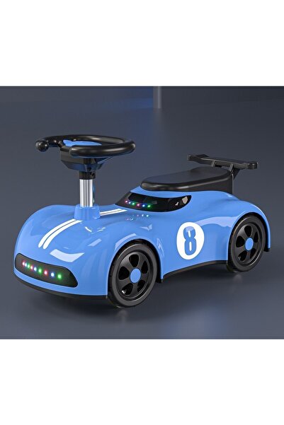 dalip Children's Push Car, 1-3 years, Bluetooth, Music, ABS, 4 Wheels, Seat Height 22 cm, Blue