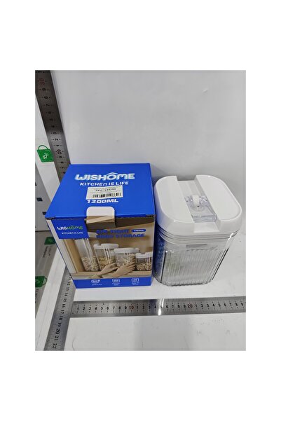 Flippy Food Storage Set of 2 Containers – 0.5L & 1.3L, Transparent with White Lid