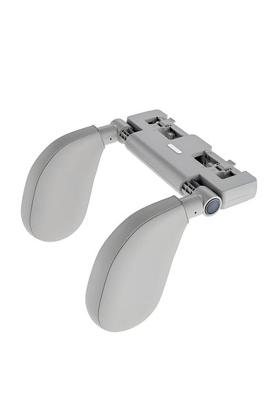 ZEQAS Car Headrest Holder Eco Leather Memory Foam Adjustable Silver Phone/tab Holder, Hook