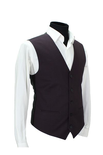MENTOR REGALO Men's V-Neck Claret Red Armured 50644