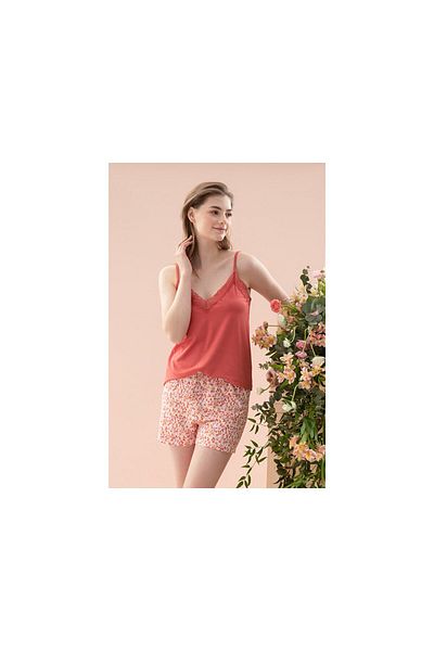 English Home Σετ γυναικεία πιτζάμα ροζ Bubbleviscose