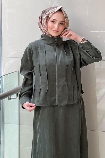 Mahal Lissmore Sleeveless Inner Dress Bomber Jacket Double Suit