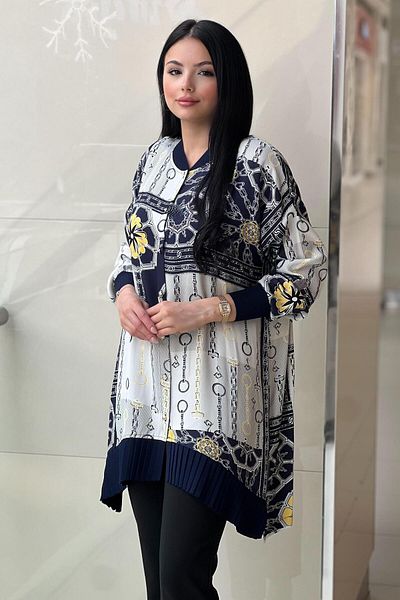 Ghisa Patterned Ribbed Cardigan