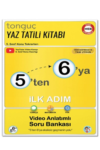 Tonguç Yayınları 5'ten 6'ya Hazırlık Kitabı
