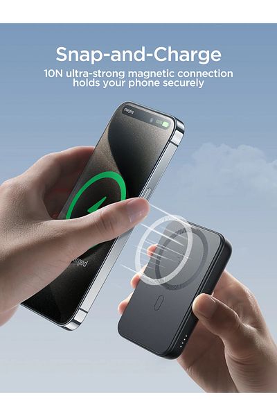 Joyroom Jr-w020 20w Magnetic Wireless External Power Bank 10000ma - Black