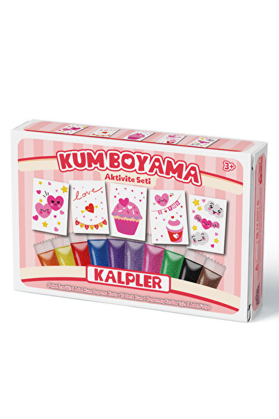 Kumbo Kum Boyama Sevimli Kalpler | Kum Boyama Aktivite Seti 5'li Kutulu Paket