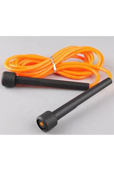 SyaMAG Fitness Rope with Slim Handles, Orange/Black, 275 cm