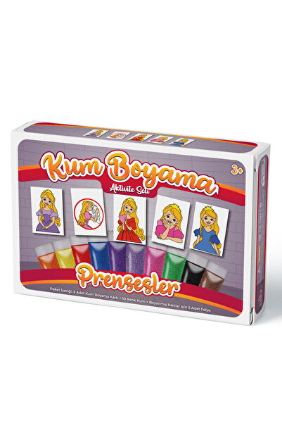 Kumbo Kum Boyama Princess |   Sand Painting Activity Set 5-Piece Boxed Package